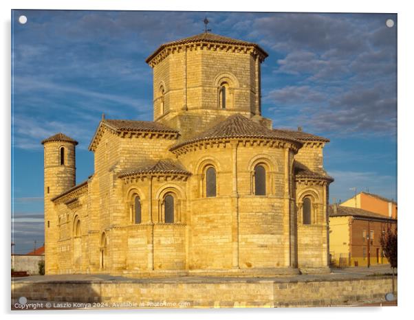 Church of San Martin - Fromista Acrylic by Laszlo Konya