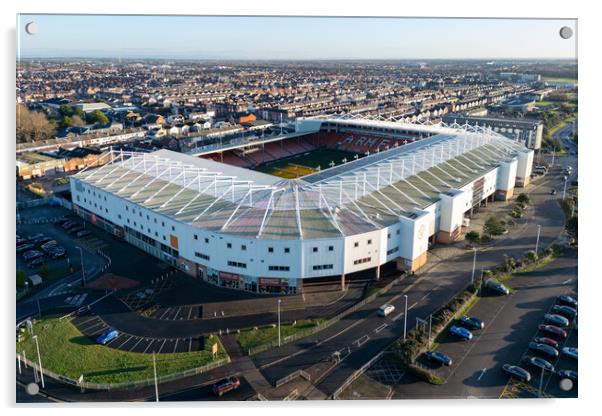 Bloomfield Road Acrylic by Apollo Aerial Photography