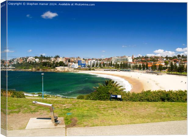 Coogee Beach Canvas Print by Stephen Hamer