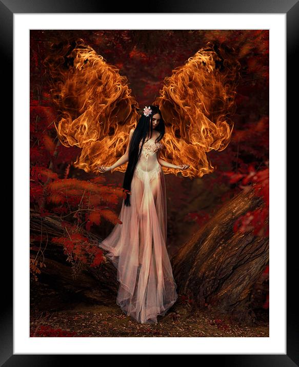Fire Angel Framed Mounted Print by Shaun White
