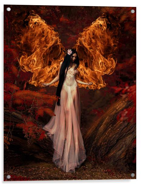 Fire Angel Acrylic by Shaun White