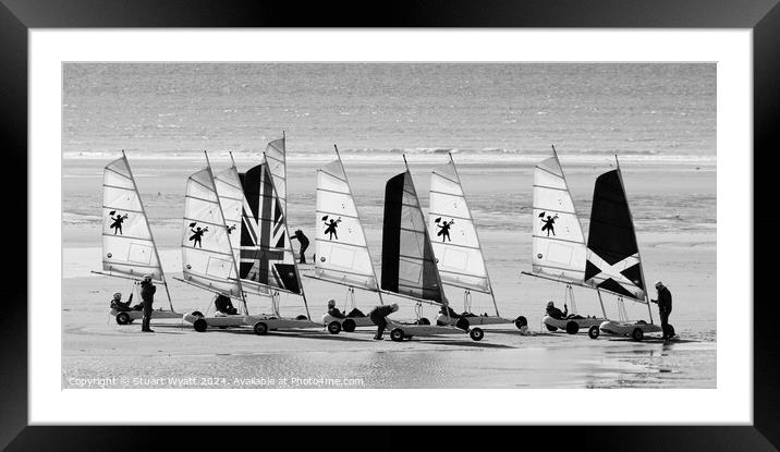 Le Touquet Beach Scene Framed Mounted Print by Stuart Wyatt