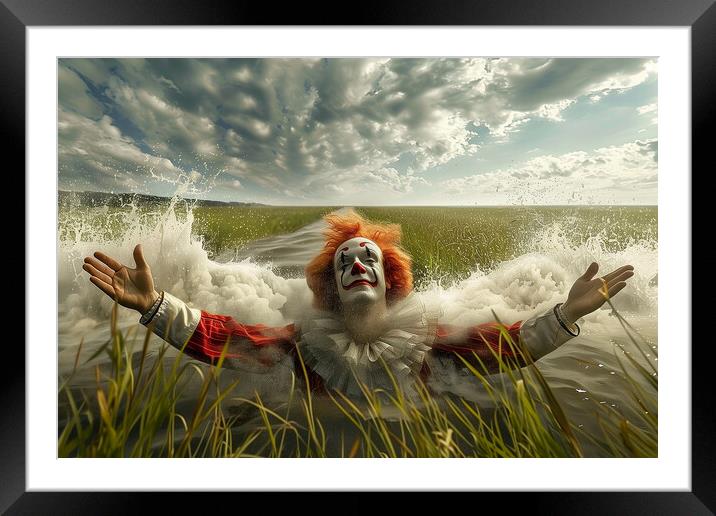 Bring on the Clowns Framed Mounted Print by T2 