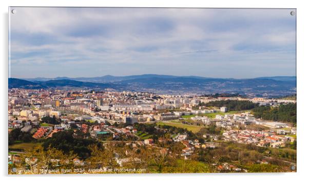 City of Braga Portugal Acrylic by Margaret Ryan
