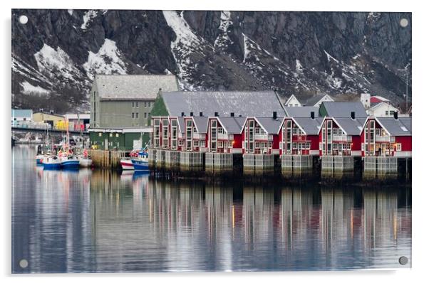 Svolvaer Lofoten Norway Acrylic by Martyn Arnold