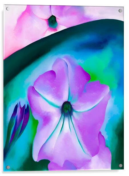 Georgia O’Keeffe - Petunia No. 2 Acrylic by Welliam Store