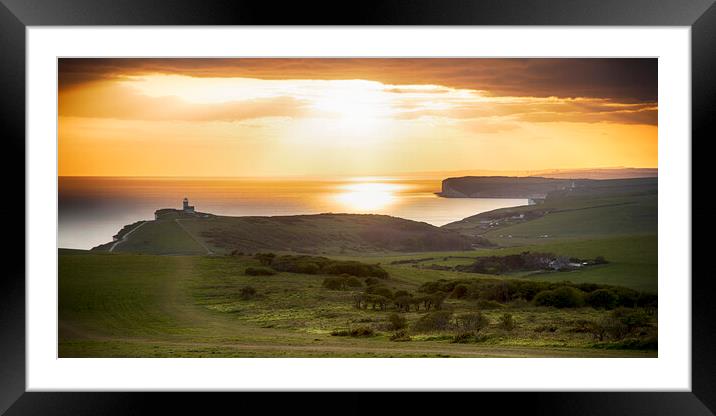 Beachy Head Sunset Framed Mounted Print by Phil Clements