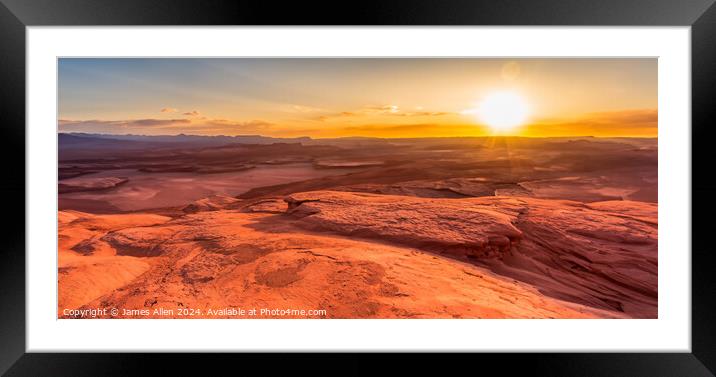 Arizona Landscape at sunrise  Framed Mounted Print by James Allen