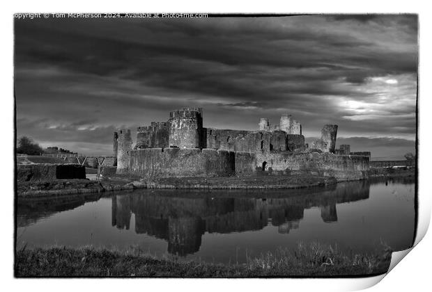 Caerphilly Castle  Print by Tom McPherson