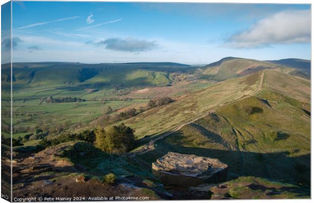 Mam Tor and The Great Ridge Canvas Print by Pete Mainey