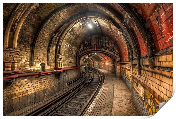 London Underground Print by T2 