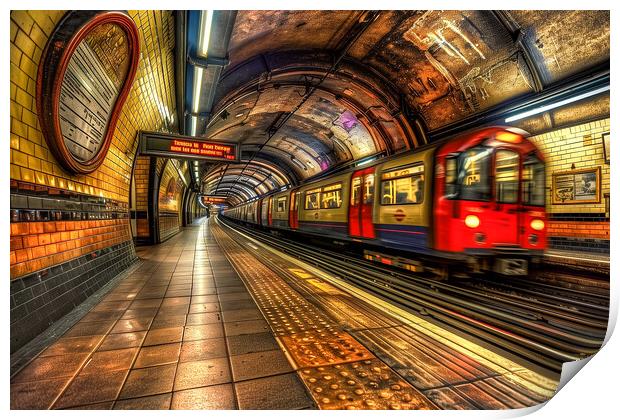 London Underground Print by T2 