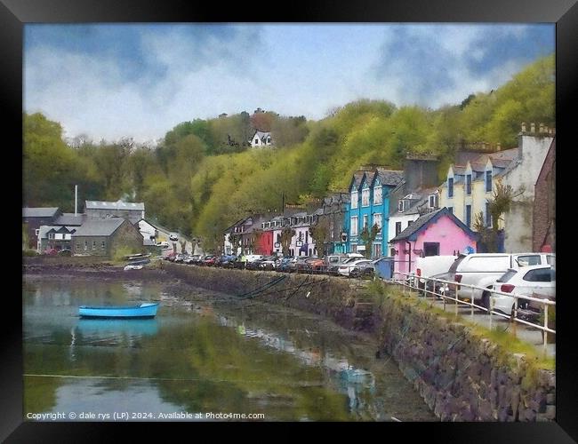 MOODY TOBERMORY ISLE OF MULL SCOTLAND Framed Print by dale rys (LP)