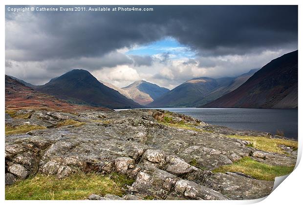 The Peaks of Wastwater Print by Catherine Fowler