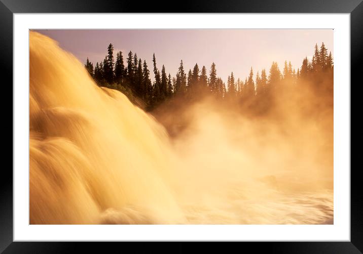 waterfalls Framed Mounted Print by Dave Reede