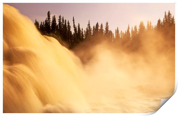 waterfalls Print by Dave Reede
