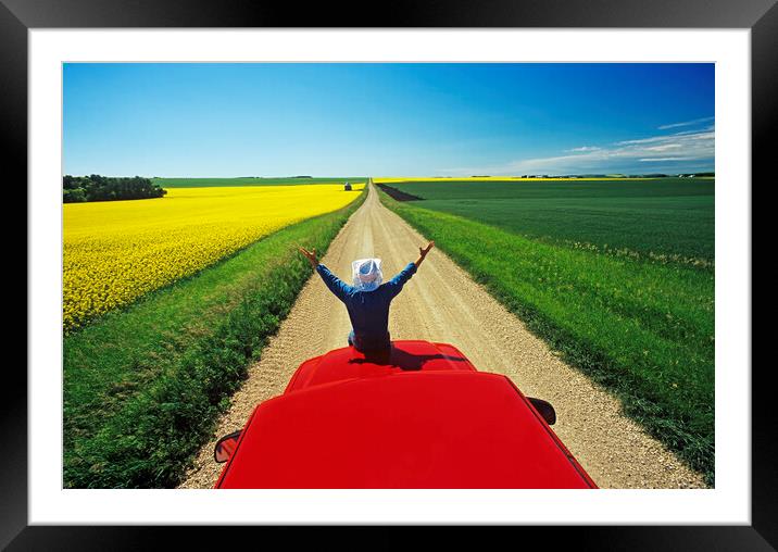 Backroad Excitement Framed Mounted Print by Dave Reede