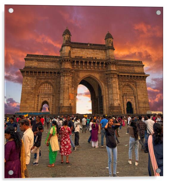 Gateway of India, Mumbai Acrylic by Alison Chambers