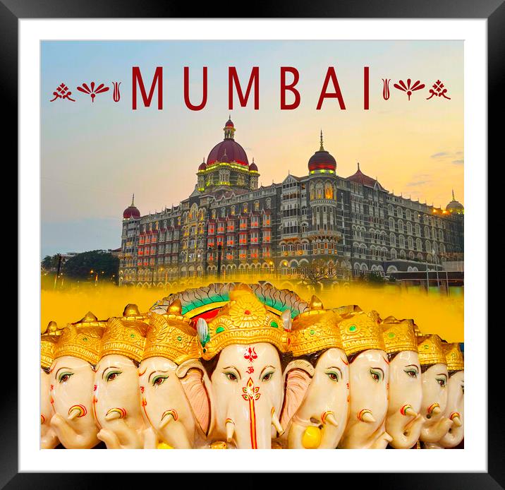 Taj Mahal Palace Hotel Mumbai Framed Mounted Print by Alison Chambers