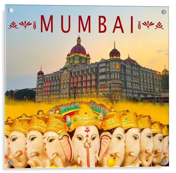 Taj Mahal Palace Hotel Mumbai Acrylic by Alison Chambers