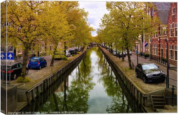The tranquility of the canal - CR2305-9319-GRACOL Canvas Print by Jordi Carrio
