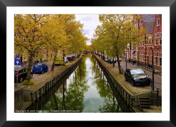 The tranquility of the canal - CR2305-9319-GRACOL Framed Mounted Print by Jordi Carrio