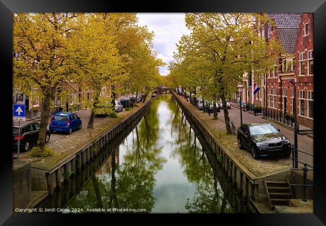 The tranquility of the canal - CR2305-9319-GRACOL Framed Print by Jordi Carrio