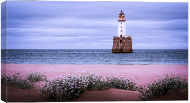 Rattray Head Lighthouse in Scotland Canvas Print by DAVID FRANCIS