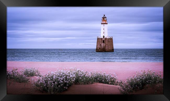 Rattray Head Lighthouse in Scotland Framed Print by DAVID FRANCIS