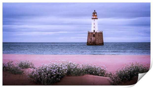 Rattray Head Lighthouse in Scotland Print by DAVID FRANCIS