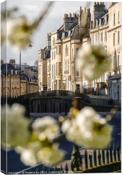 Photography of Paragon in cotswold city Bath, somerset, UK  Canvas Print by Rowena Ko