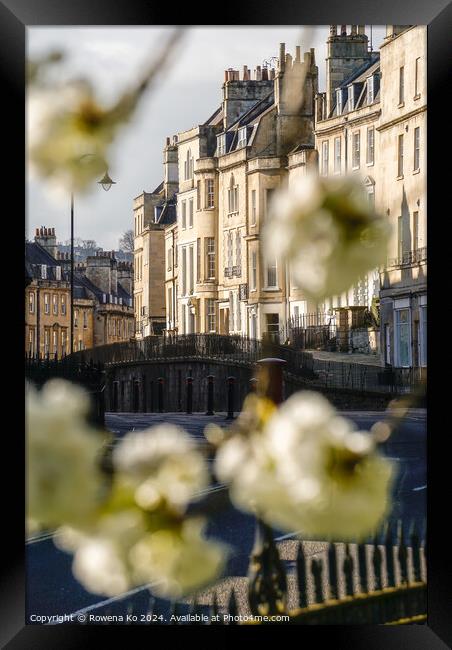 Photography of Paragon in cotswold city Bath, somerset, UK  Framed Print by Rowena Ko