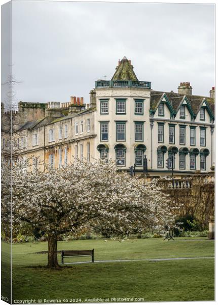 Photography of Parade Garden in cotswold city Bath, somerset, UK  Canvas Print by Rowena Ko