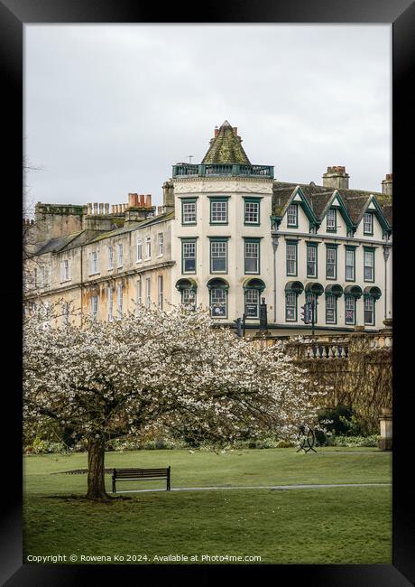 Photography of Parade Garden in cotswold city Bath, somerset, UK  Framed Print by Rowena Ko