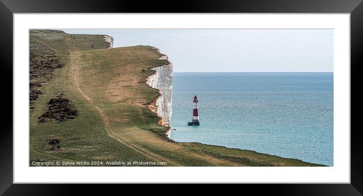Beachy Head Light House Framed Mounted Print by Sylvia White