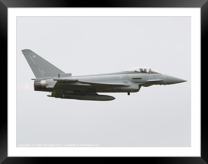 RAF Eurofighter Typhoon  Framed Mounted Print by Keith Campbell