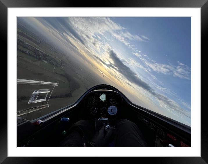 Dusk flight Framed Mounted Print by Keith Campbell