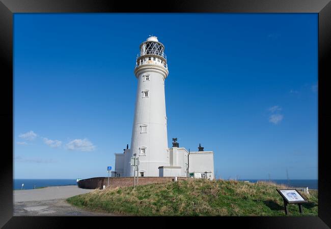 Flamborough Lighthouse  Framed Print by Alison Chambers