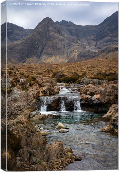 Fairy Pools on the Isle of Skye, Scotland Canvas Print by Howard Kennedy