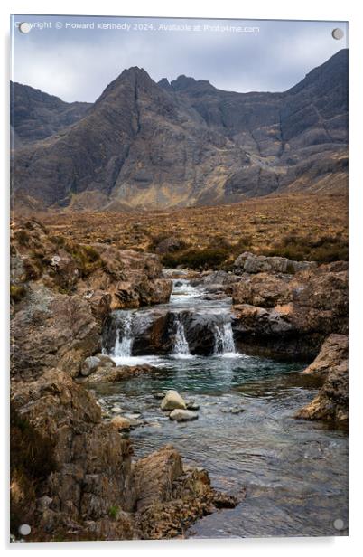 Fairy Pools on the Isle of Skye, Scotland Acrylic by Howard Kennedy