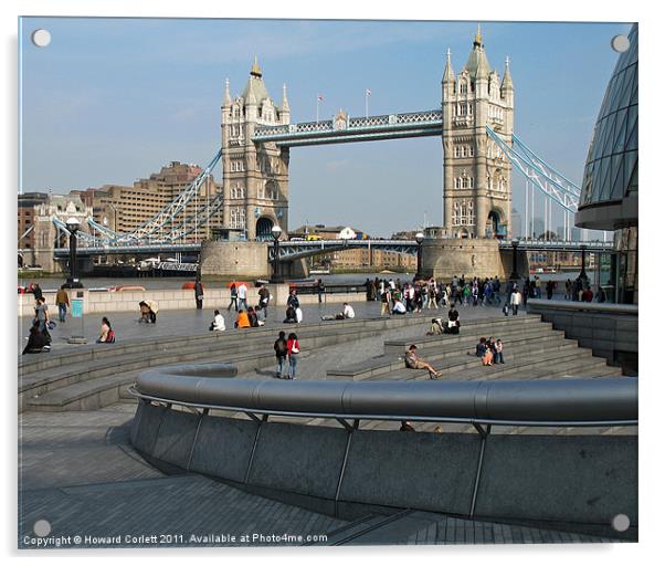 Tower Bridge London Acrylic by Howard Corlett
