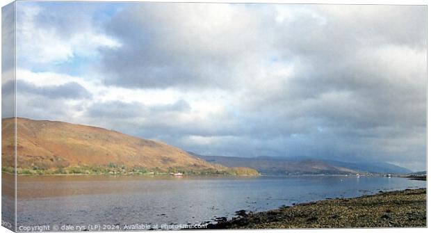 FORT WILLIAM GOLD Loch Linnhe SCOTLAND Canvas Print by dale rys (LP)
