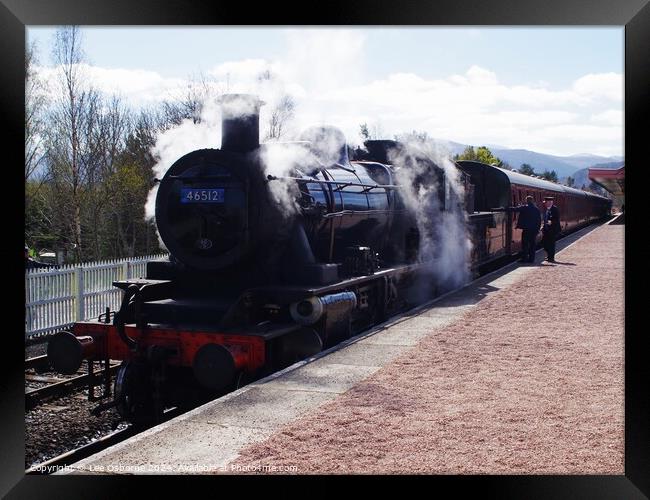 Steam in the Highlands - Ivatt 2MT at Aviemore 3 Framed Print by Lee Osborne