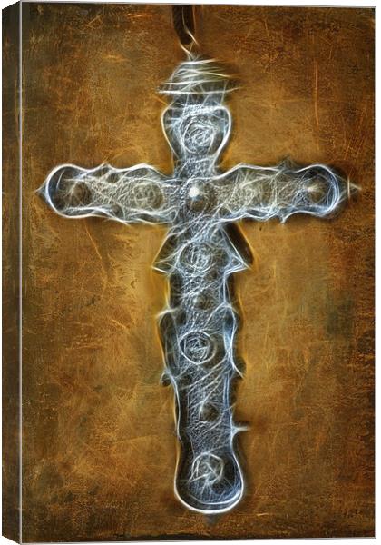 Crucifix art Canvas Print by Sam Smith