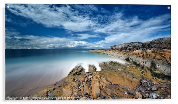Moray Firth Seascape Acrylic by Tom McPherson
