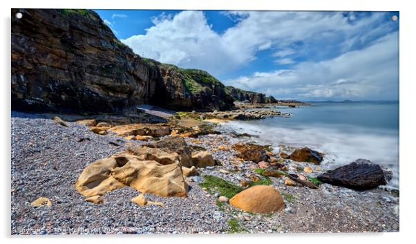 Moray Firth Seascape Acrylic by Tom McPherson
