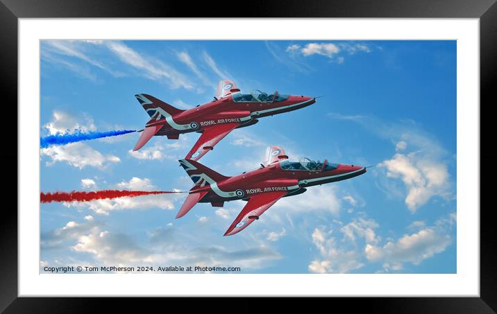 Red Arrows Framed Mounted Print by Tom McPherson