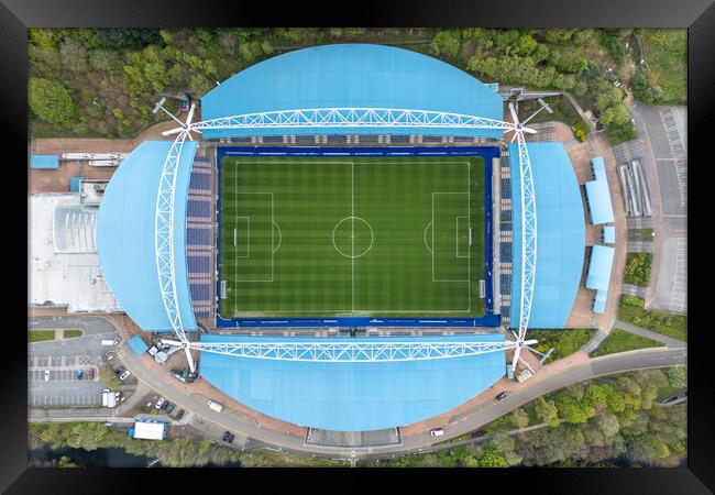 John Smiths Stadium Top View Framed Print by Apollo Aerial Photography