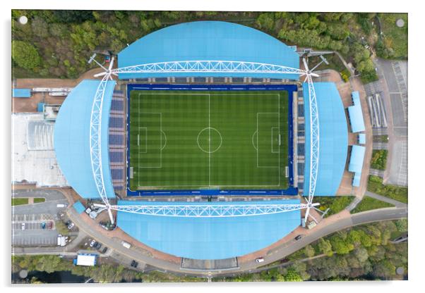 John Smiths Stadium Top View Acrylic by Apollo Aerial Photography