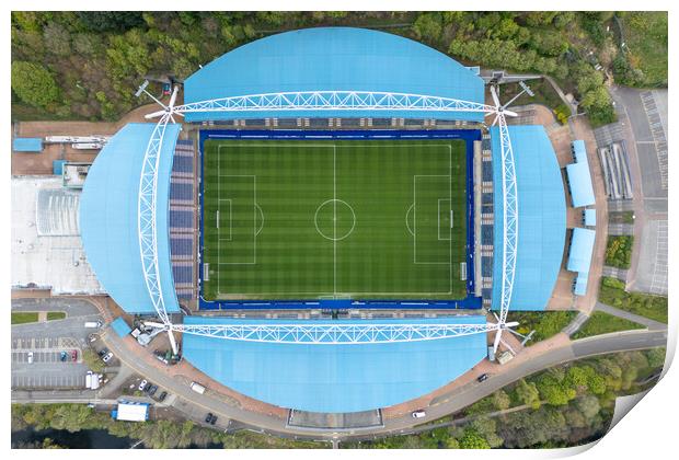 John Smiths Stadium Top View Print by Apollo Aerial Photography